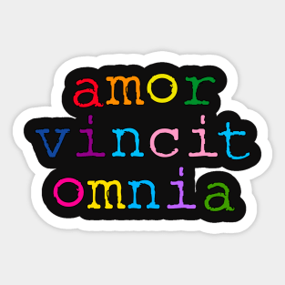 AMOR VINCIT OMNIA Sticker